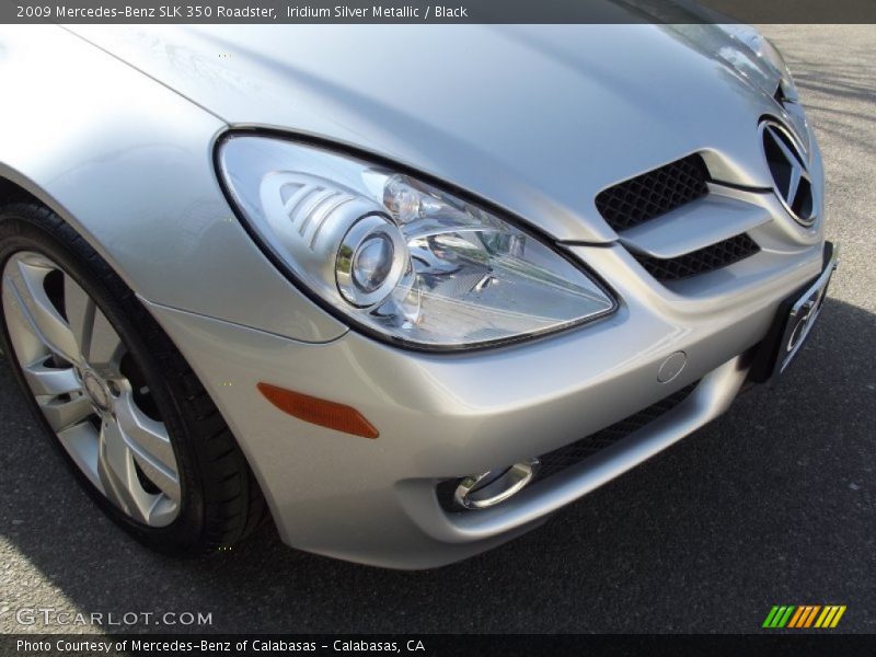 Iridium Silver Metallic / Black 2009 Mercedes-Benz SLK 350 Roadster