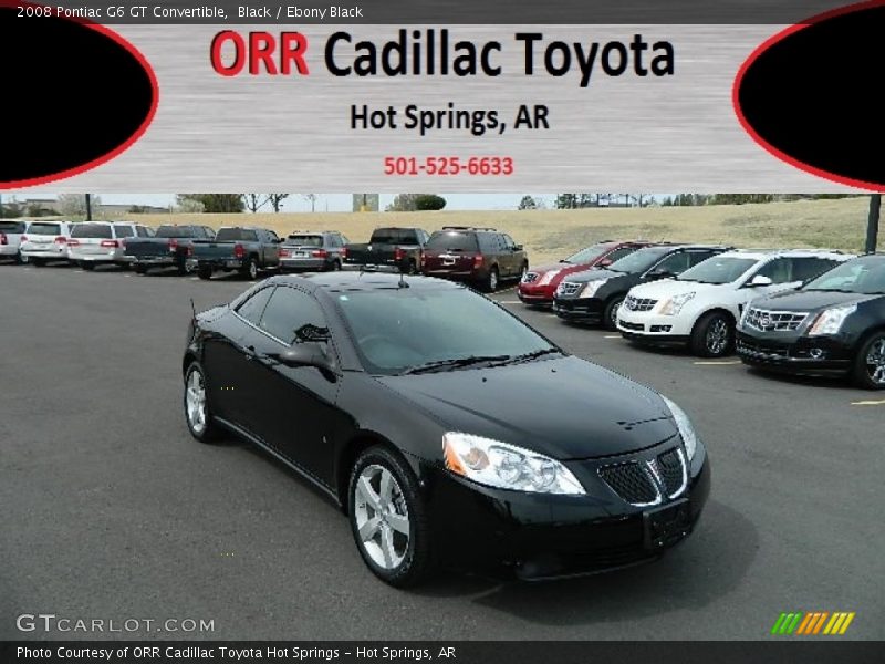 Black / Ebony Black 2008 Pontiac G6 GT Convertible