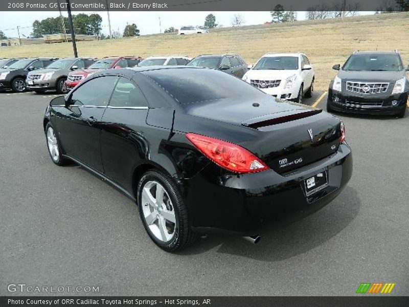 Black / Ebony Black 2008 Pontiac G6 GT Convertible