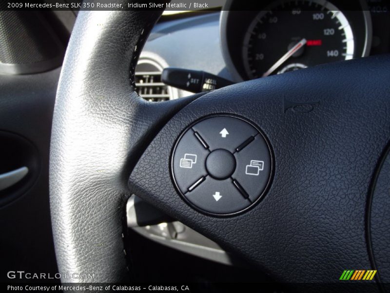 Iridium Silver Metallic / Black 2009 Mercedes-Benz SLK 350 Roadster