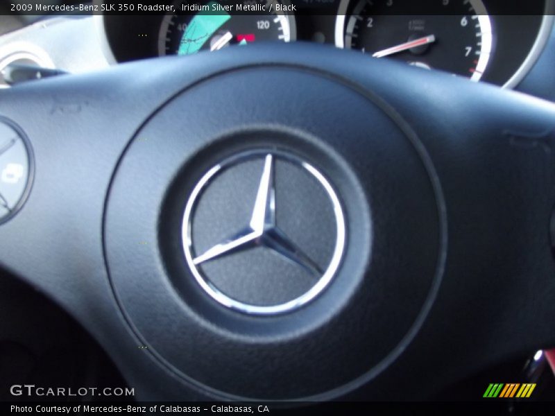 Iridium Silver Metallic / Black 2009 Mercedes-Benz SLK 350 Roadster