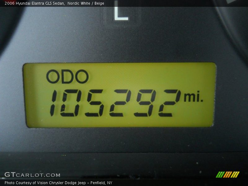 Nordic White / Beige 2006 Hyundai Elantra GLS Sedan