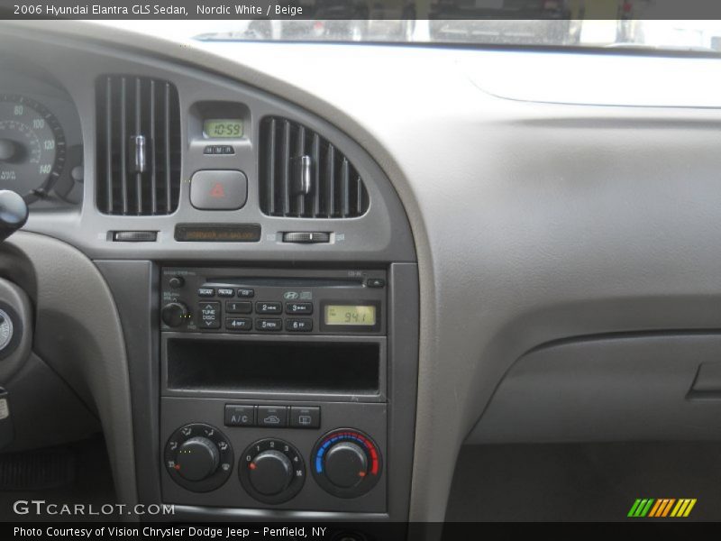 Nordic White / Beige 2006 Hyundai Elantra GLS Sedan
