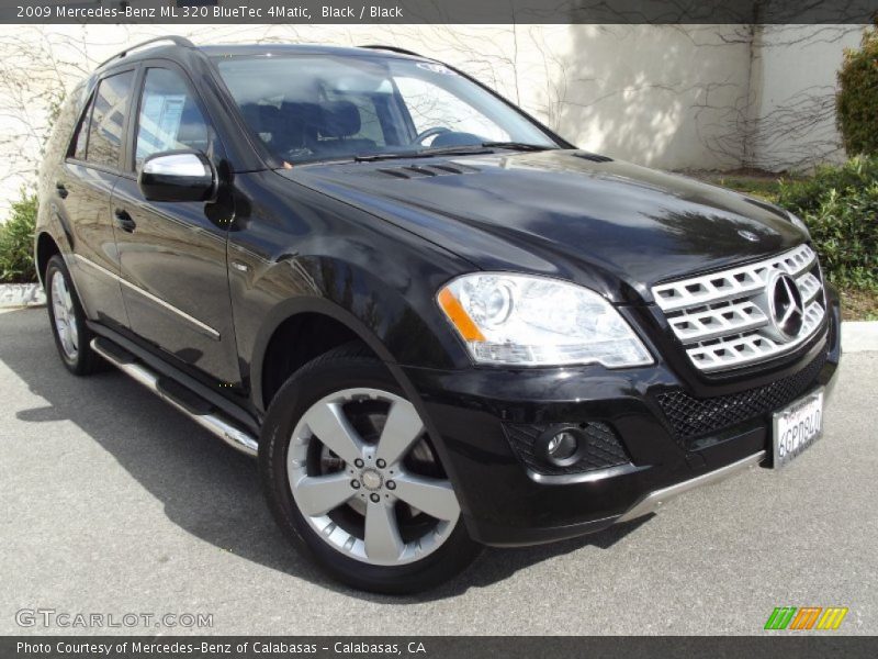 Black / Black 2009 Mercedes-Benz ML 320 BlueTec 4Matic