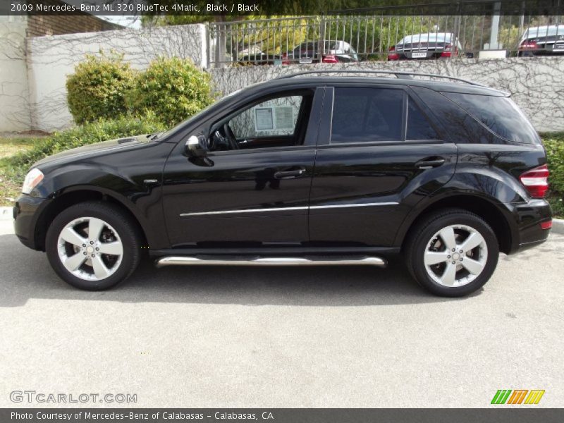 Black / Black 2009 Mercedes-Benz ML 320 BlueTec 4Matic