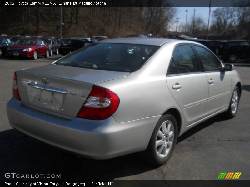 Lunar Mist Metallic / Stone 2003 Toyota Camry XLE V6