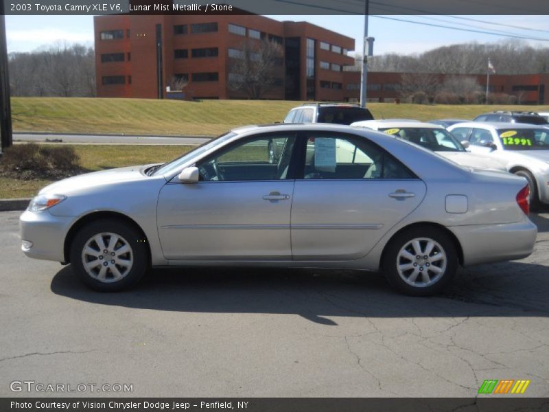 Lunar Mist Metallic / Stone 2003 Toyota Camry XLE V6