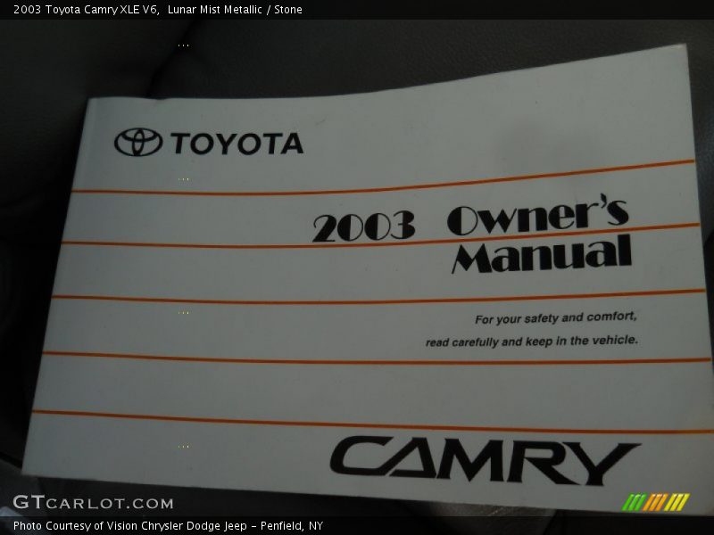 Lunar Mist Metallic / Stone 2003 Toyota Camry XLE V6