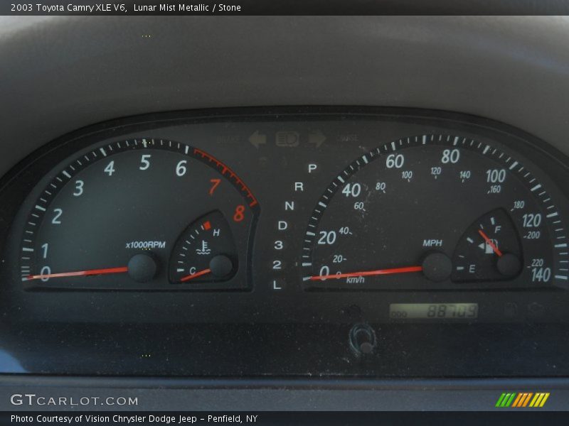 Lunar Mist Metallic / Stone 2003 Toyota Camry XLE V6