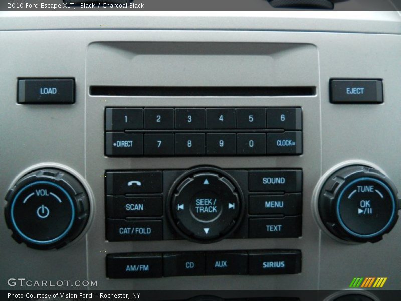 Black / Charcoal Black 2010 Ford Escape XLT