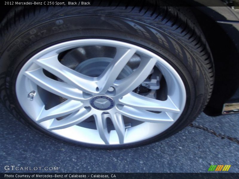 Black / Black 2012 Mercedes-Benz C 250 Sport