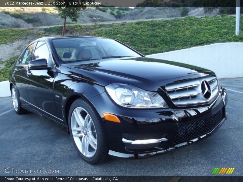 Black / Cappucino 2012 Mercedes-Benz C 250 Sport
