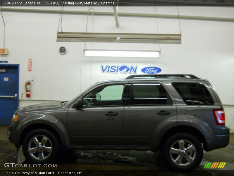 Sterling Grey Metallic / Charcoal 2009 Ford Escape XLT V6 4WD