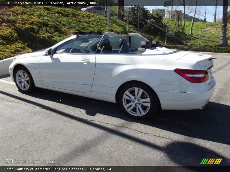 Arctic White / Black 2012 Mercedes-Benz E 350 Sedan