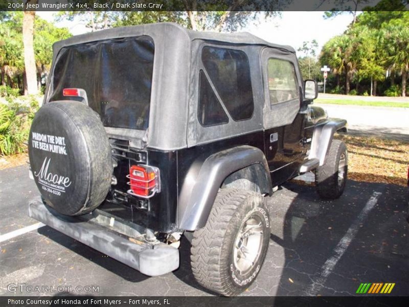 Black / Dark Slate Gray 2004 Jeep Wrangler X 4x4