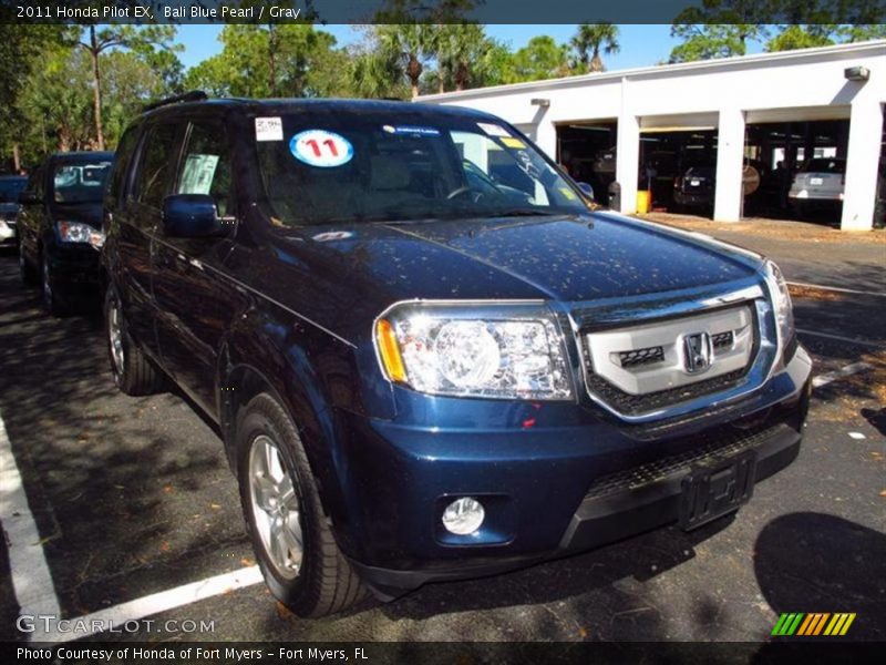 Bali Blue Pearl / Gray 2011 Honda Pilot EX