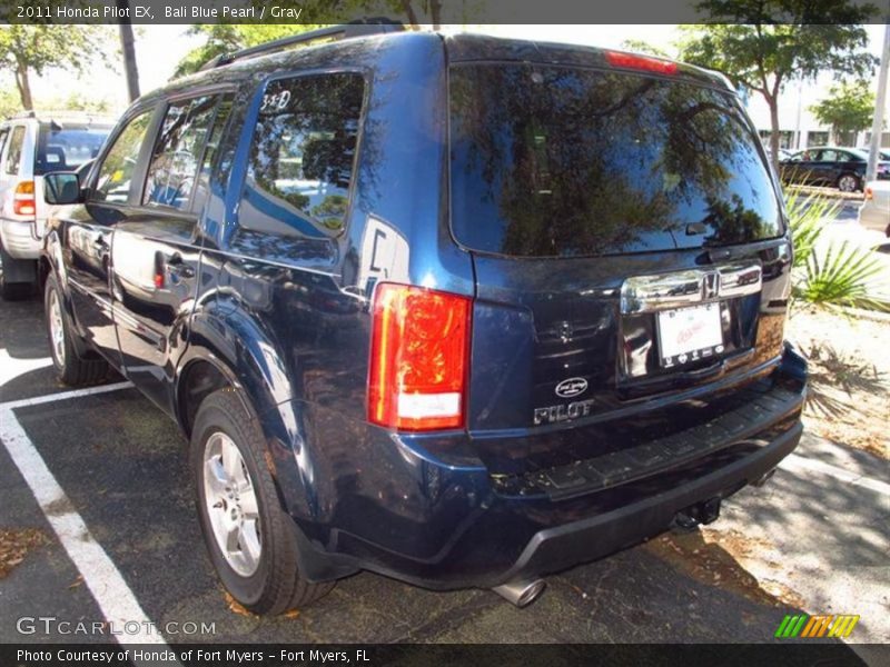 Bali Blue Pearl / Gray 2011 Honda Pilot EX