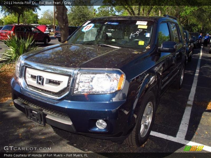 Bali Blue Pearl / Gray 2011 Honda Pilot EX
