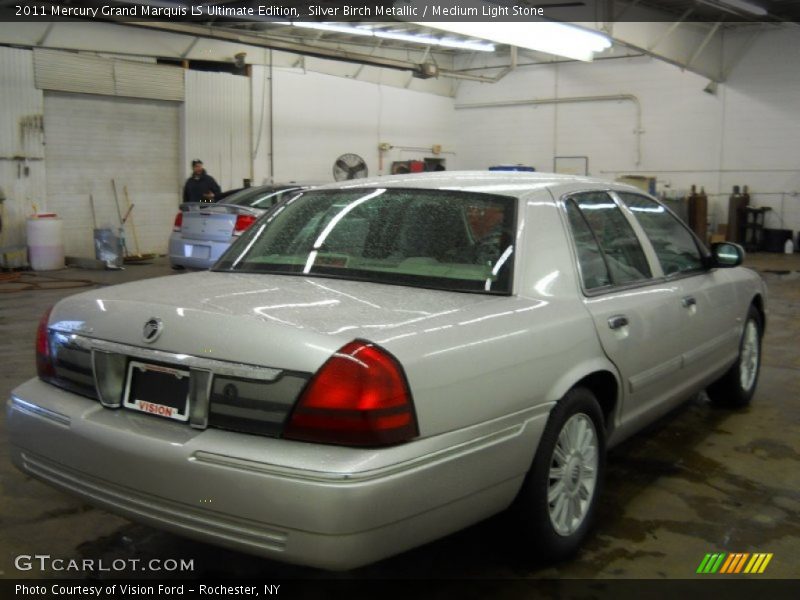 Silver Birch Metallic / Medium Light Stone 2011 Mercury Grand Marquis LS Ultimate Edition