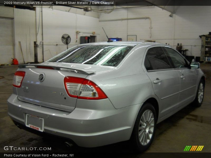 Brilliant Silver Metallic / Dark Charcoal 2009 Mercury Milan V6 Premier