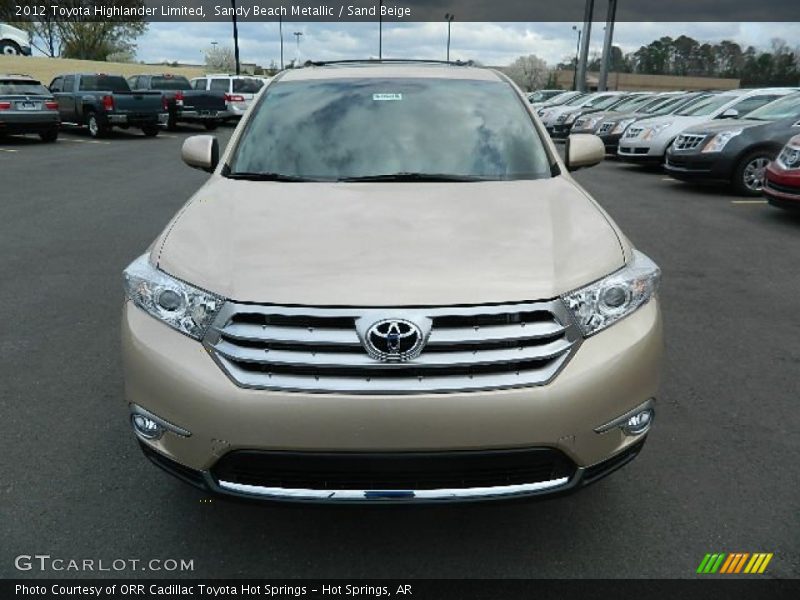 Sandy Beach Metallic / Sand Beige 2012 Toyota Highlander Limited