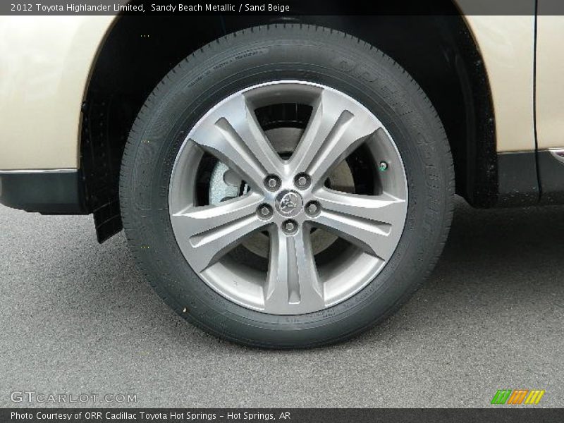 Sandy Beach Metallic / Sand Beige 2012 Toyota Highlander Limited