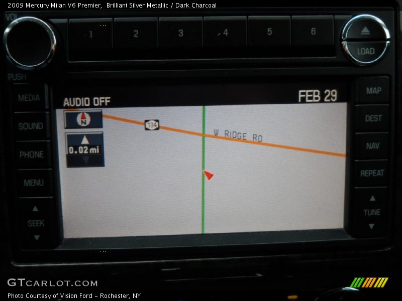 Brilliant Silver Metallic / Dark Charcoal 2009 Mercury Milan V6 Premier
