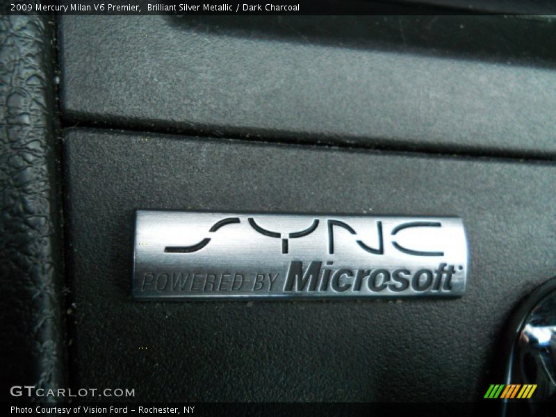 Brilliant Silver Metallic / Dark Charcoal 2009 Mercury Milan V6 Premier