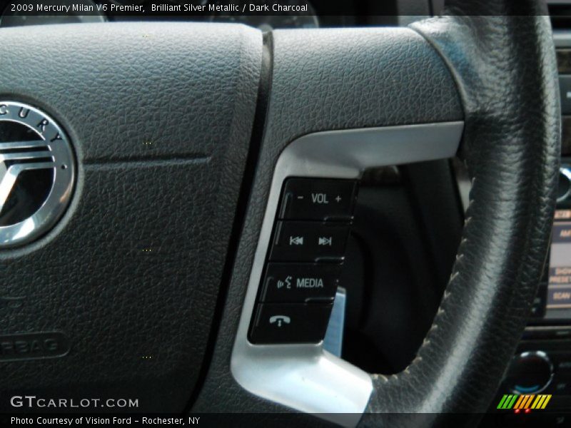 Brilliant Silver Metallic / Dark Charcoal 2009 Mercury Milan V6 Premier