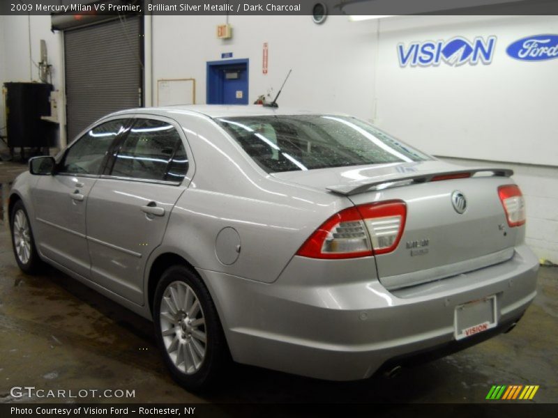 Brilliant Silver Metallic / Dark Charcoal 2009 Mercury Milan V6 Premier