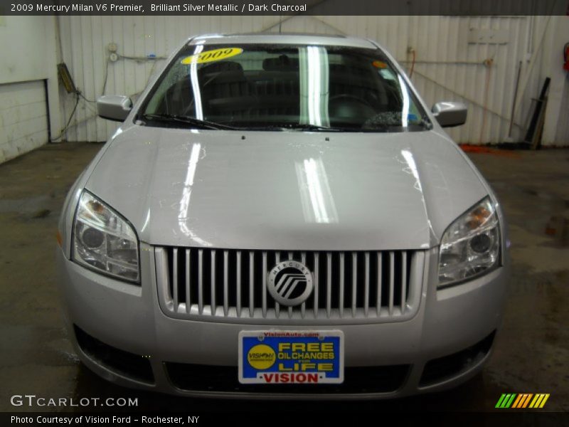 Brilliant Silver Metallic / Dark Charcoal 2009 Mercury Milan V6 Premier