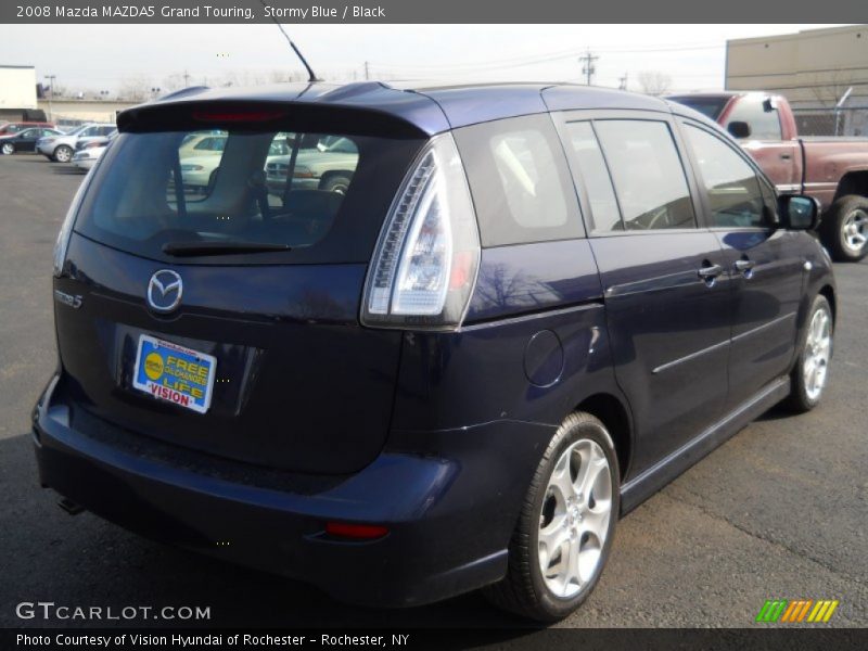 Stormy Blue / Black 2008 Mazda MAZDA5 Grand Touring