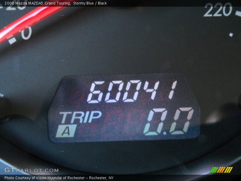 Stormy Blue / Black 2008 Mazda MAZDA5 Grand Touring