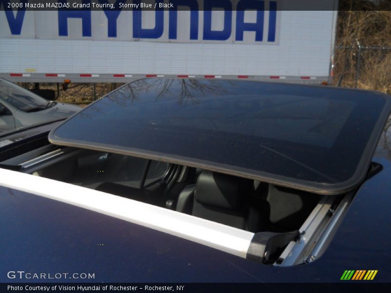 Stormy Blue / Black 2008 Mazda MAZDA5 Grand Touring