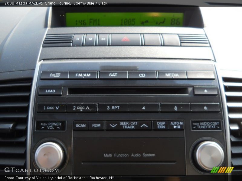 Stormy Blue / Black 2008 Mazda MAZDA5 Grand Touring