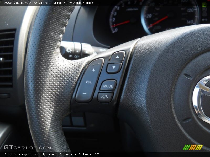 Stormy Blue / Black 2008 Mazda MAZDA5 Grand Touring