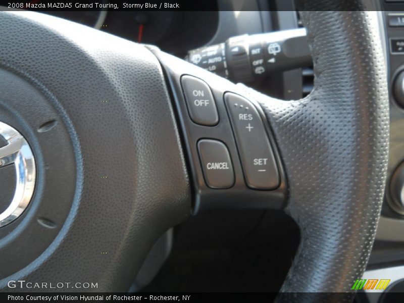 Stormy Blue / Black 2008 Mazda MAZDA5 Grand Touring