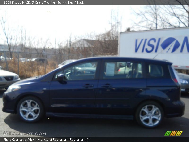 Stormy Blue / Black 2008 Mazda MAZDA5 Grand Touring