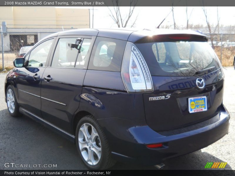 Stormy Blue / Black 2008 Mazda MAZDA5 Grand Touring