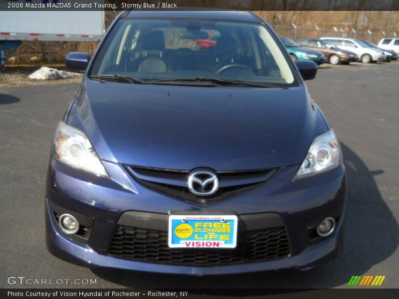 Stormy Blue / Black 2008 Mazda MAZDA5 Grand Touring