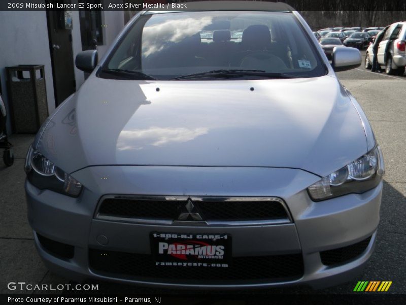Apex Silver Metallic / Black 2009 Mitsubishi Lancer ES Sport