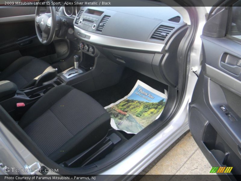 Apex Silver Metallic / Black 2009 Mitsubishi Lancer ES Sport