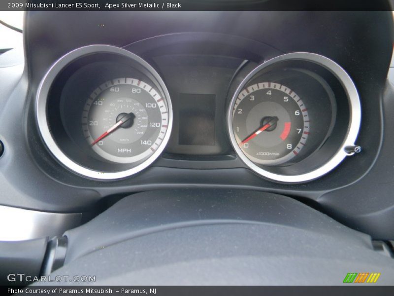Apex Silver Metallic / Black 2009 Mitsubishi Lancer ES Sport
