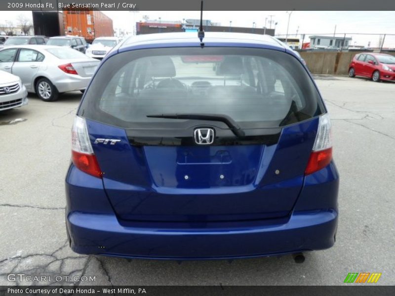 Blue Sensation Pearl / Gray 2009 Honda Fit