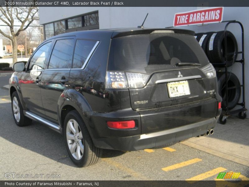 Labrador Black Pearl / Black 2010 Mitsubishi Outlander GT 4WD
