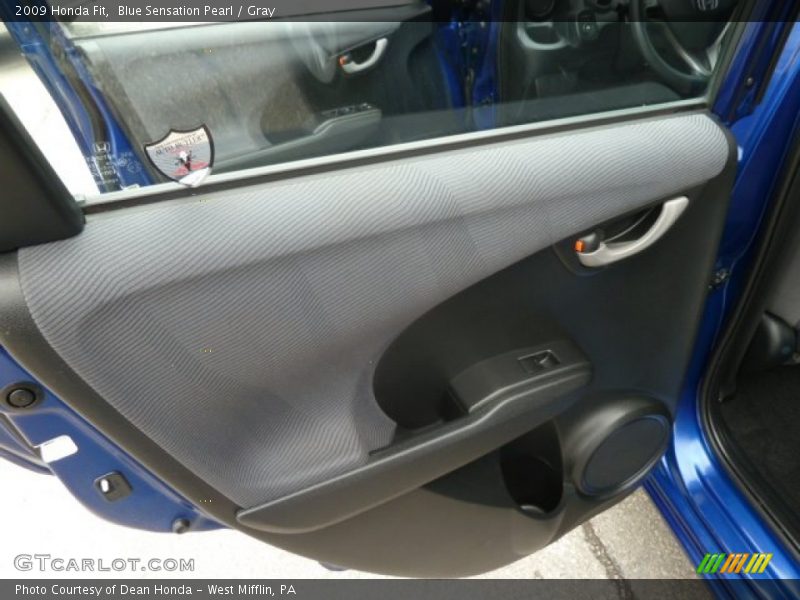 Blue Sensation Pearl / Gray 2009 Honda Fit