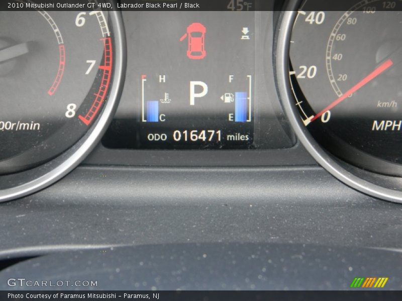 Labrador Black Pearl / Black 2010 Mitsubishi Outlander GT 4WD