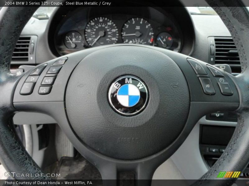 Steel Blue Metallic / Grey 2004 BMW 3 Series 325i Coupe