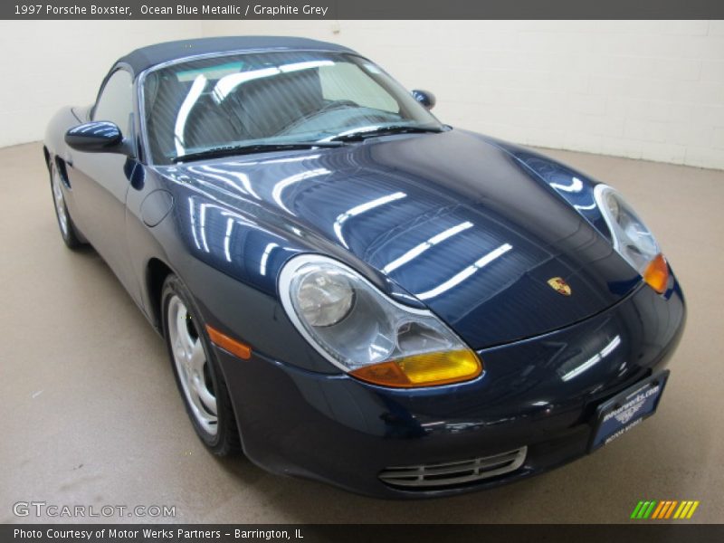 Ocean Blue Metallic / Graphite Grey 1997 Porsche Boxster