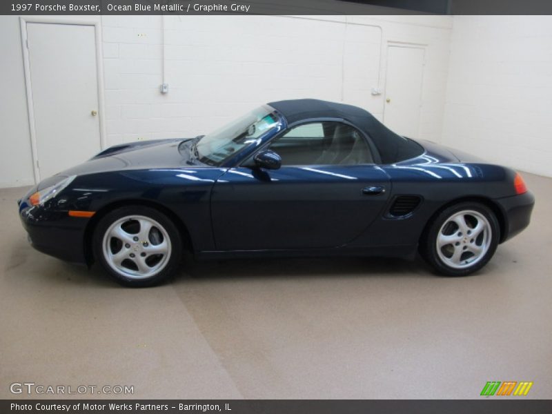 Ocean Blue Metallic / Graphite Grey 1997 Porsche Boxster